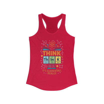 Nerd Tank Top for Women, Funny Chemistry Shirt, Cute Science Graphic Tank, STEM Gift for Her, Gift for Students, Motivational Fitness Shirt
