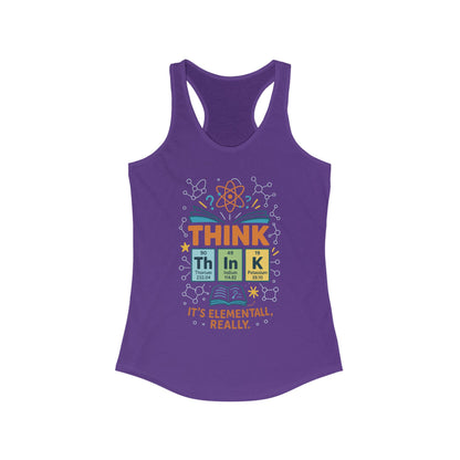 Nerd Tank Top for Women, Funny Chemistry Shirt, Cute Science Graphic Tank, STEM Gift for Her, Gift for Students, Motivational Fitness Shirt