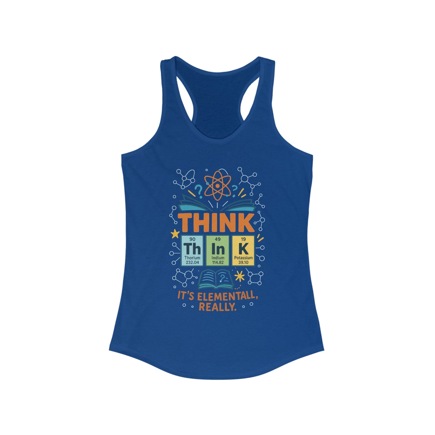 Nerd Tank Top for Women, Funny Chemistry Shirt, Cute Science Graphic Tank, STEM Gift for Her, Gift for Students, Motivational Fitness Shirt