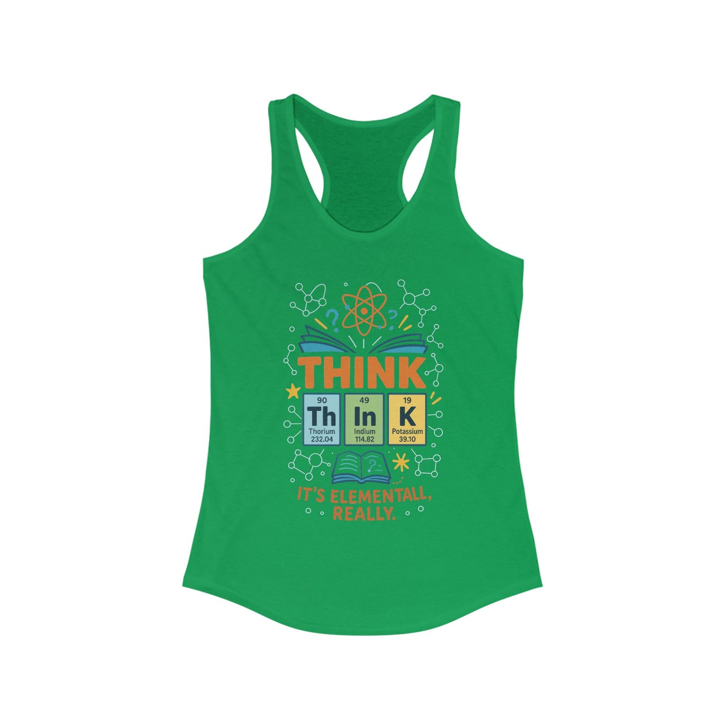 Nerd Tank Top for Women, Funny Chemistry Shirt, Cute Science Graphic Tank, STEM Gift for Her, Gift for Students, Motivational Fitness Shirt