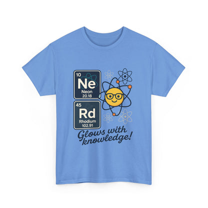 Funny Womens Nerd T-Shirt, NeRd Periodic Table Shirt, Glowing Knowledge Tee, Science Lover Gift, Chemistry Shirt, STEM Apparel, Science Tee