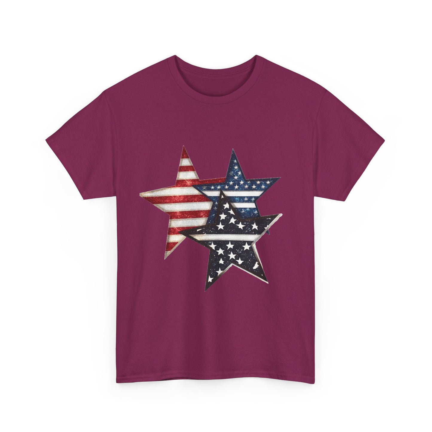 Patriotic Star Unisex Tee, USA Pride T-Shirt, Independence Day Outfit, All-American Style Shirt, Gift for Veterans, 4th of July Celebration