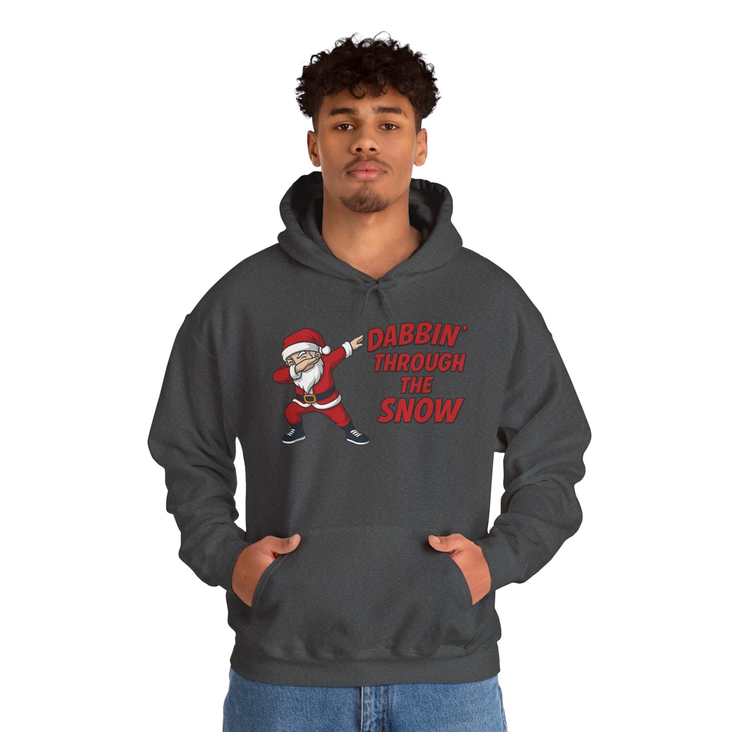 Dabbin Santa Men's Christmas Hoodie, Funny Holiday Sweatshirt