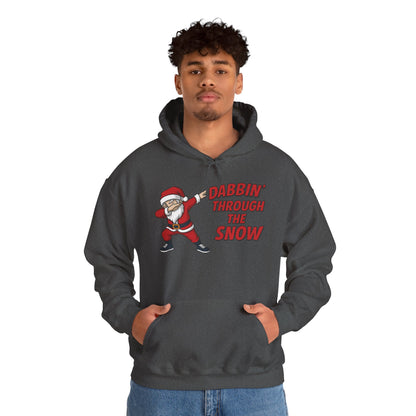 Dabbin Santa Men's Christmas Hoodie, Funny Holiday Sweatshirt