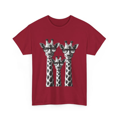 Cool Giraffes Unisex Tee, Fun Gift for Animal Lovers, Nature Enthusiasts, Safari Wildlife Lover Shirt