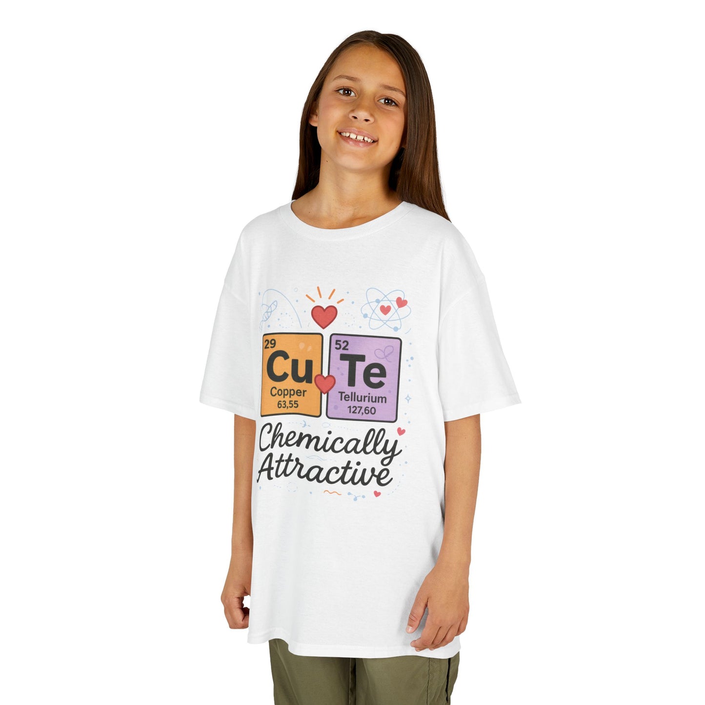 Cute Science Kids TeeT-Shirt, Periodic Table Tee, Funny Nerdy Gift for Young Girl, Cute Chemistry Young Girl T-Shirt, Classroom Wear